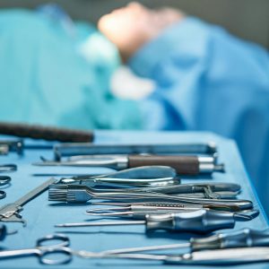 OP Besteck im Operationssaal